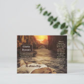 作家の宣伝材料の金箔エッジ ポストカード (スタンド正面)