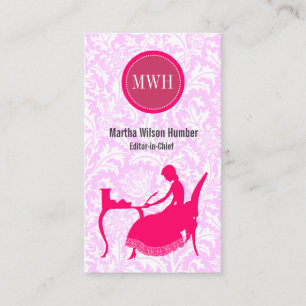 作家の小説家の作家の編集者のヴィンテージの上品 名刺