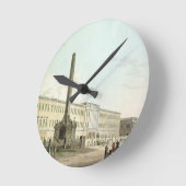 作家の建物、カルカッタは、「Oからの30をめっきします ラウンド壁時計 (傾斜)