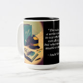 作家の引用文 ツートーンマグカップ (正面左)