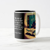 作家の引用文 ツートーンマグカップ (正面右)