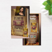 作家の書籍販促資料のプロファイルカード (デスク)