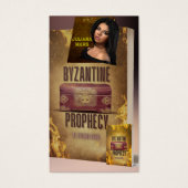 作家の書籍販促資料のプロファイルカード (正面)