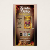 作家の書籍販促資料のプロファイルカード (裏面)