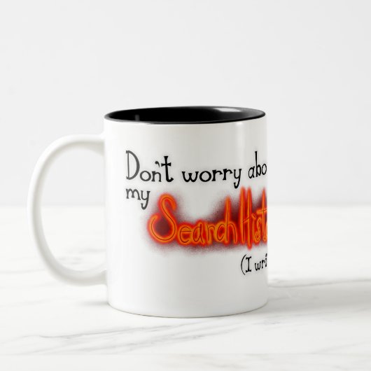 作家の秘密 ツートーンマグカップ (左)