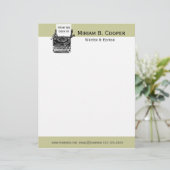 作家の編集者の出版のプロフェッショナル レターヘッド (スタンド正面)