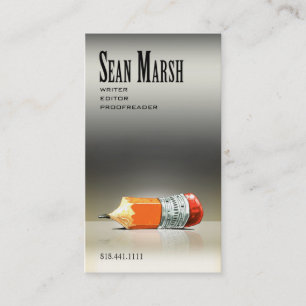 作家の編集者5のスタイリッシュで創造的な校正係 名刺