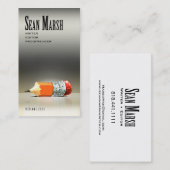 作家の編集者5のスタイリッシュで創造的な校正係 名刺 (正面/裏面)