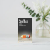 作家の編集者5のスタイリッシュで創造的な校正係 名刺 (スタンド正面)