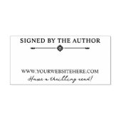 作家の署名した銃弾スリラー犯罪 セルフインキングスタンプ (デザイン)