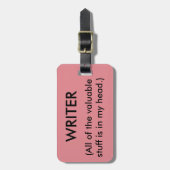 作家の荷物のラベル ラゲッジタグ (正面縦)