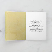 作家の誕生日サプライズパーティーの招待 招待状 (内部)