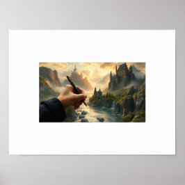 作家の領域 – インクとiで城を創る ポスター