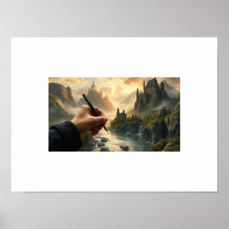 作家の領域 – インクとiで城を創る ポスター