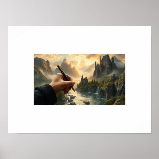 作家の領域 – インクとiで城を創る ポスター (正面)