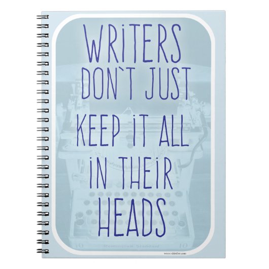 作家の頭部の中 ノートブック (正面)