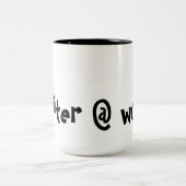 作家の@仕事のマグ ツートーンマグカップ (中央)