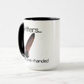 作家はそれを片手のコーヒーマグをする マグカップ (正面左)