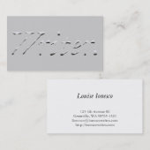 作家はグラフィックを"浮彫りにしました" 名刺 (正面/裏面)