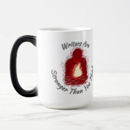 作家はコーヒーのマグより考えも見知らぬ モーフィングマグカップ