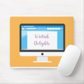 作家は仕事中 / Writish Delights (© Mira) マウスパッド (マウス)