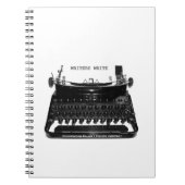 作家は作家の作家の小説家のノートを書きます ノートブック (正面)