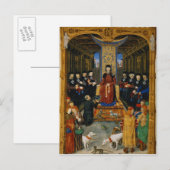 作家は彼の本を捧げた ポストカード (正面/裏面)