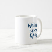 作家は書作家インスピレーションのモットー コーヒーマグカップ (正面右)