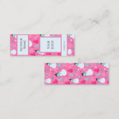 作家またはライタプロモーションのミニブックマーク スキニー名刺 (正面/裏面)