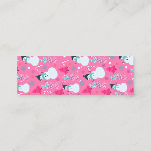 作家またはライタプロモーションのミニブックマーク スキニー名刺 (裏面)