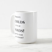 作家または作家のマグ コーヒーマグカップ (正面左)