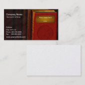 作家または出版業者の名刺 名刺 (正面/裏面)