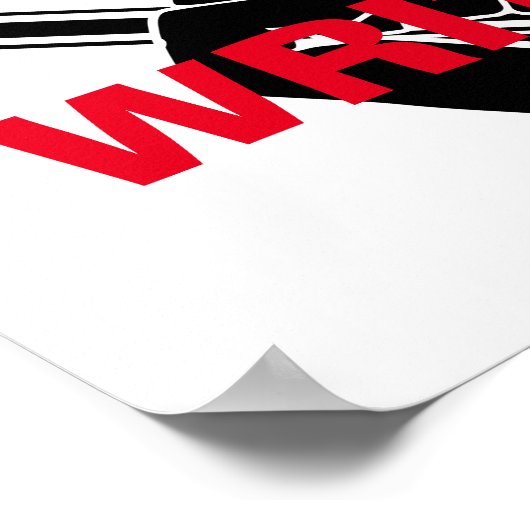 作家やる気を起こさせるの「書!」 ポスター (角)