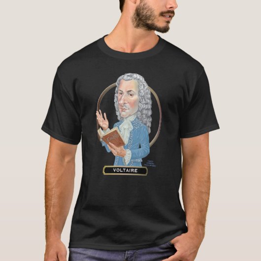 作家をヴォル素晴らしタフランスのーする Tシャツ (正面)