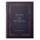 作家エレガントのノートカスタムブック ノートブック (正面)