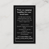 作家カスタムブックカバー宣伝用名刺 名刺 (裏面)