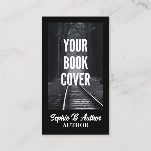 作家カスタムブックカバー宣伝用名刺 名刺 (正面)