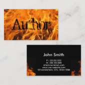 作家クリエイティブ火炎タイポグラフィ 名刺 (正面/裏面)