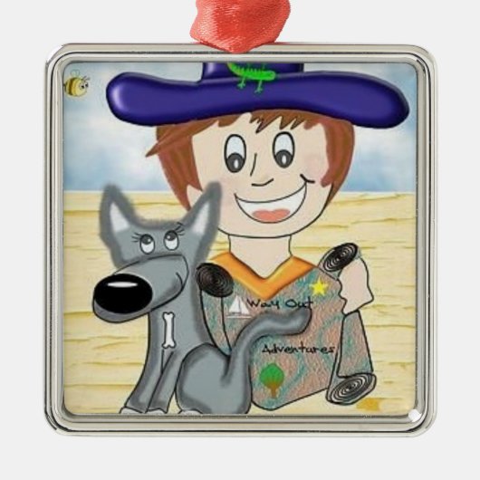 作家クリスマスオーナメント メタルオーナメント (正面)