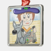 作家クリスマスオーナメント メタルオーナメント (左)