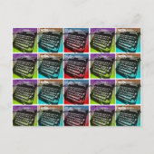 作家クールとポップ・アートの作家のためのタイプライター芸術 ポストカード (正面)