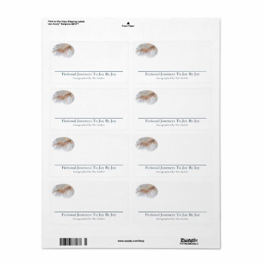 作家サイン – Joy Avery Melville Lab ラベル (フルシート)