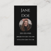 作家シンプルブックカバーのカスタマイズ可能 名刺 (裏面)