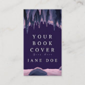 作家シンプルブックカバーのカスタマイズ可能 名刺 (正面)