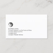 作家フェイク金ゴールドクイルアイコン名刺 名刺 (裏面)