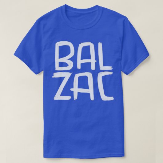 作家フランスのHonore de Balzac 1 Tシャツ (デザイン正面)