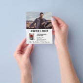 作家ブックの署名とブックプロモーションブックの起動 チラシ (手)