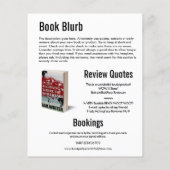 作家ブックの署名とブックプロモーションブックの起動 チラシ (裏面)