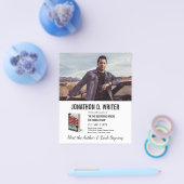 作家ブックの署名とブックプロモーションブックの起動 チラシ (シングル)