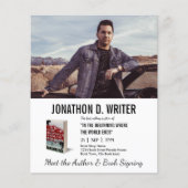 作家ブックの署名とブックプロモーションブックの起動 チラシ (正面)